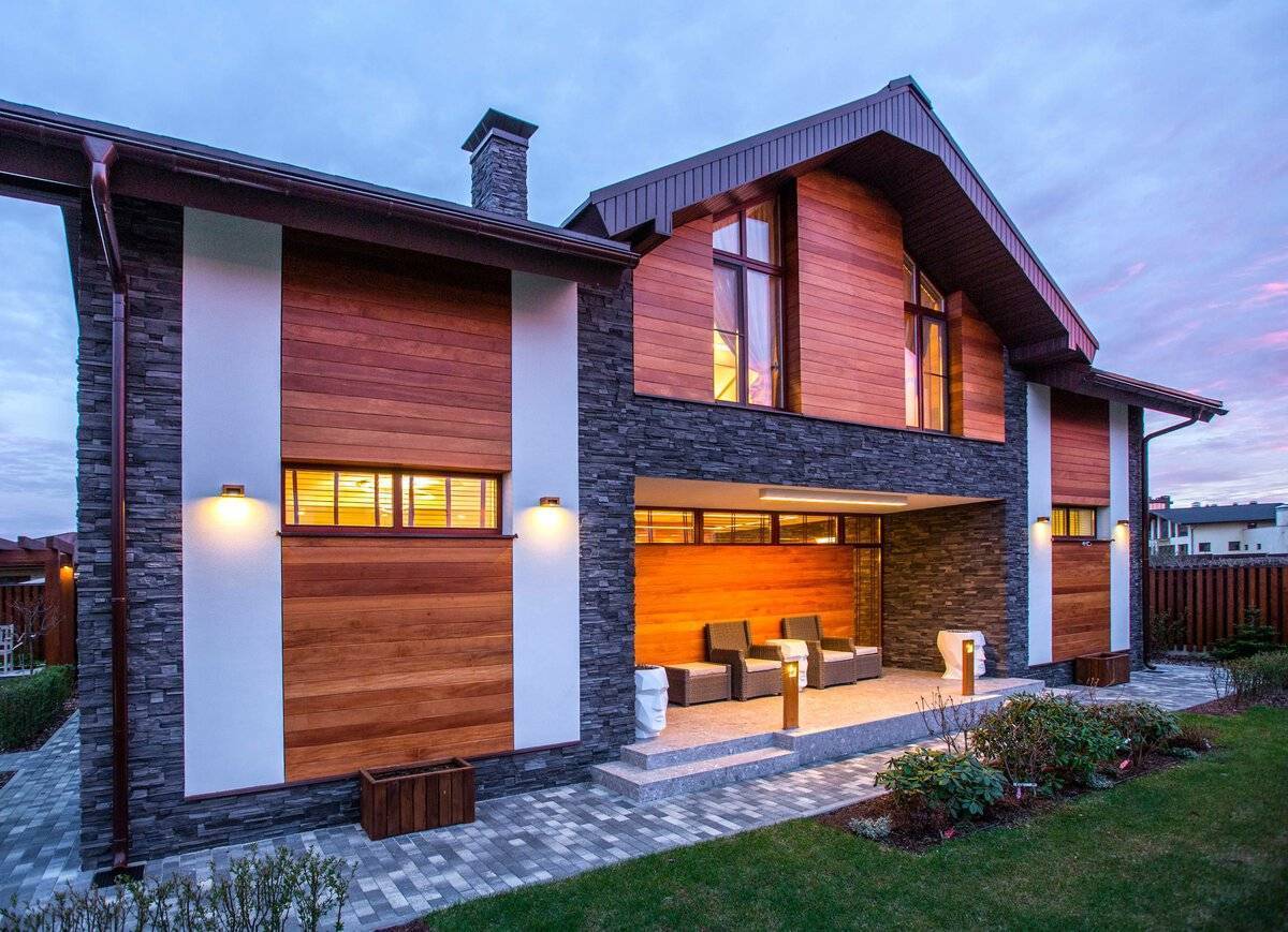Фасад дома: какой материал отделки и облицовки лучше - фото идеи дизайна