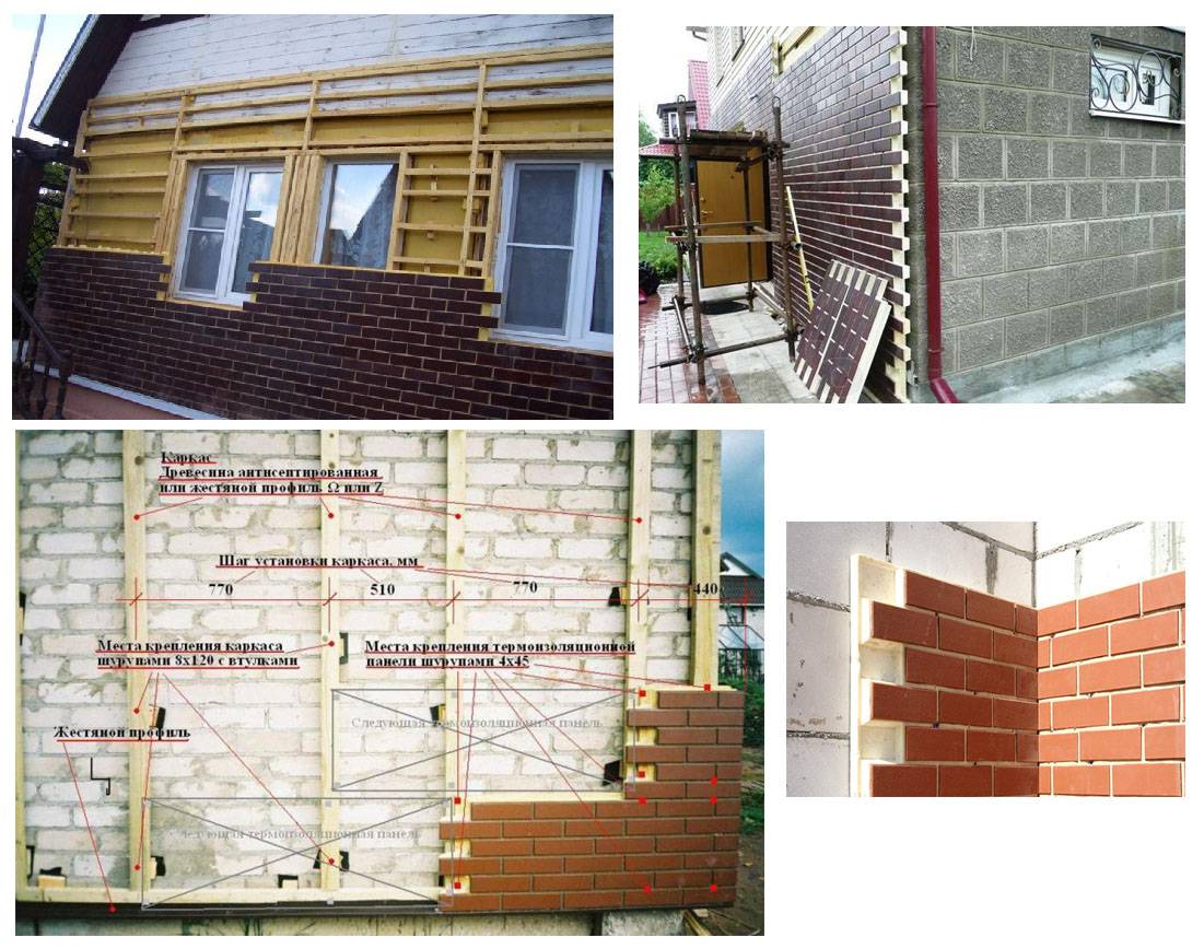 Термопанели фасадные с клинкерной плиткой: схема монтажа, конструкция и преимущества