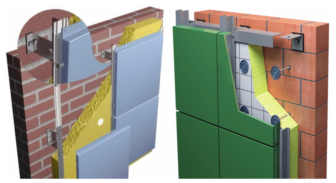 Вентилируемый фасад: особенности технологии монтажа и сборки — викистрой