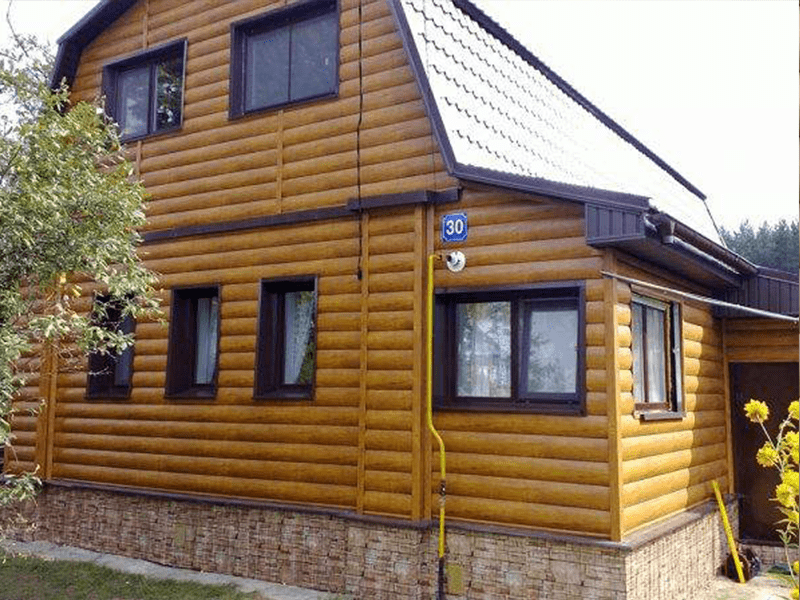 Сайдинг Блок Хаус с имитацией бревна – современная альтернатива деревянному фасаду