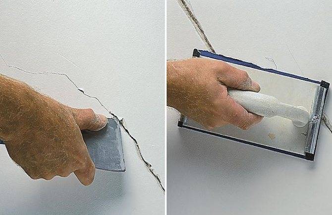 Как заделать трещины в штукатурке на стене - пошаговая инструкция
