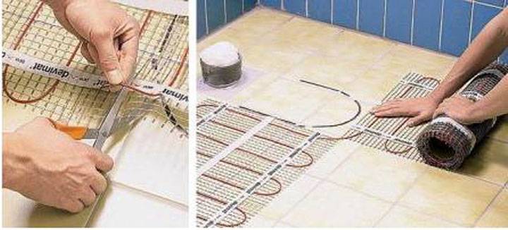 Теплый пол в ванной под плиткой своими руками: инструкция для новичков