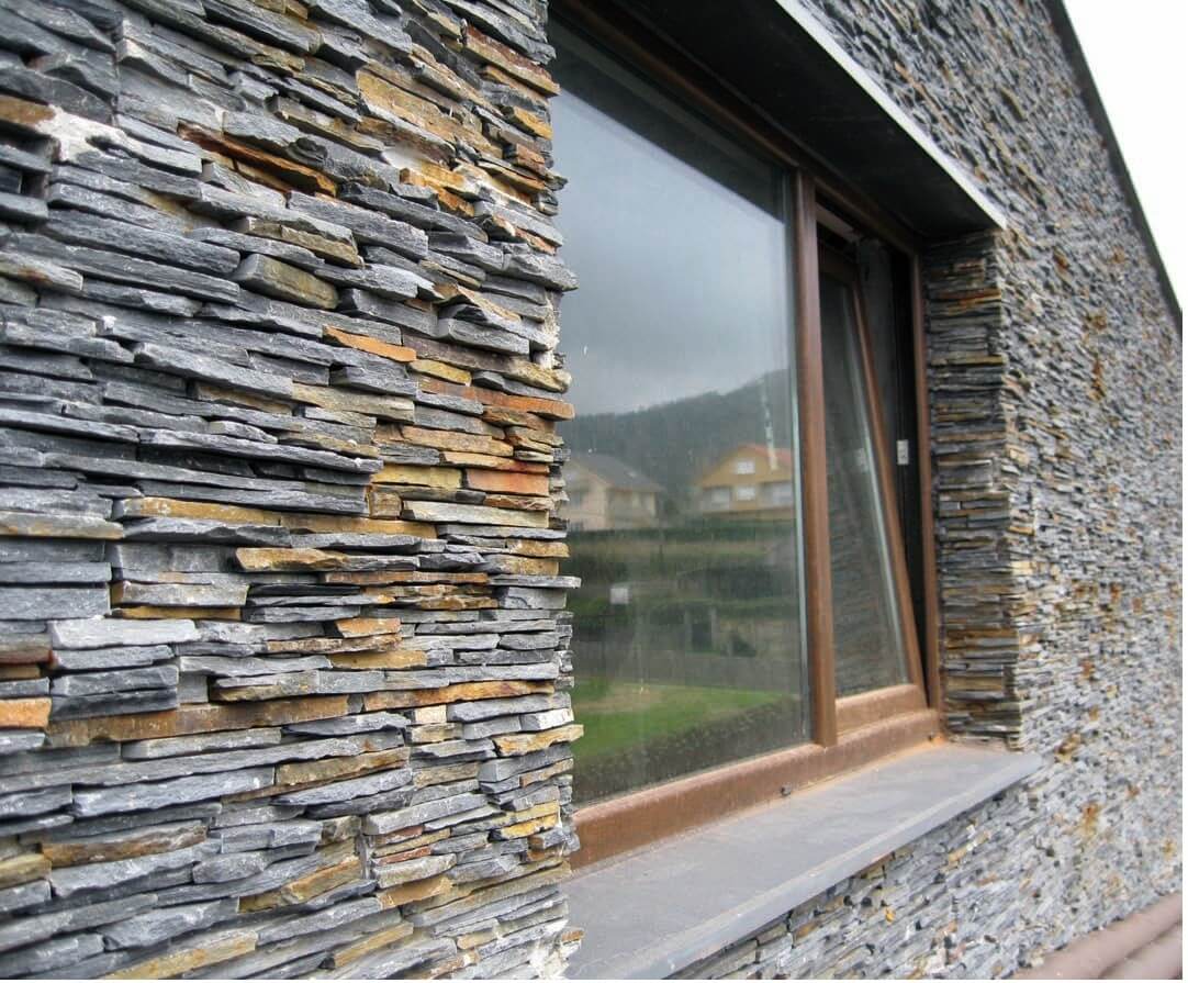 Фасадный камень для наружной отделки дома – варианты использования