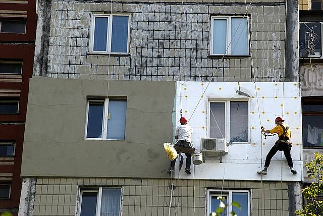 Утепление фасадов многоквартирных домов снаружи