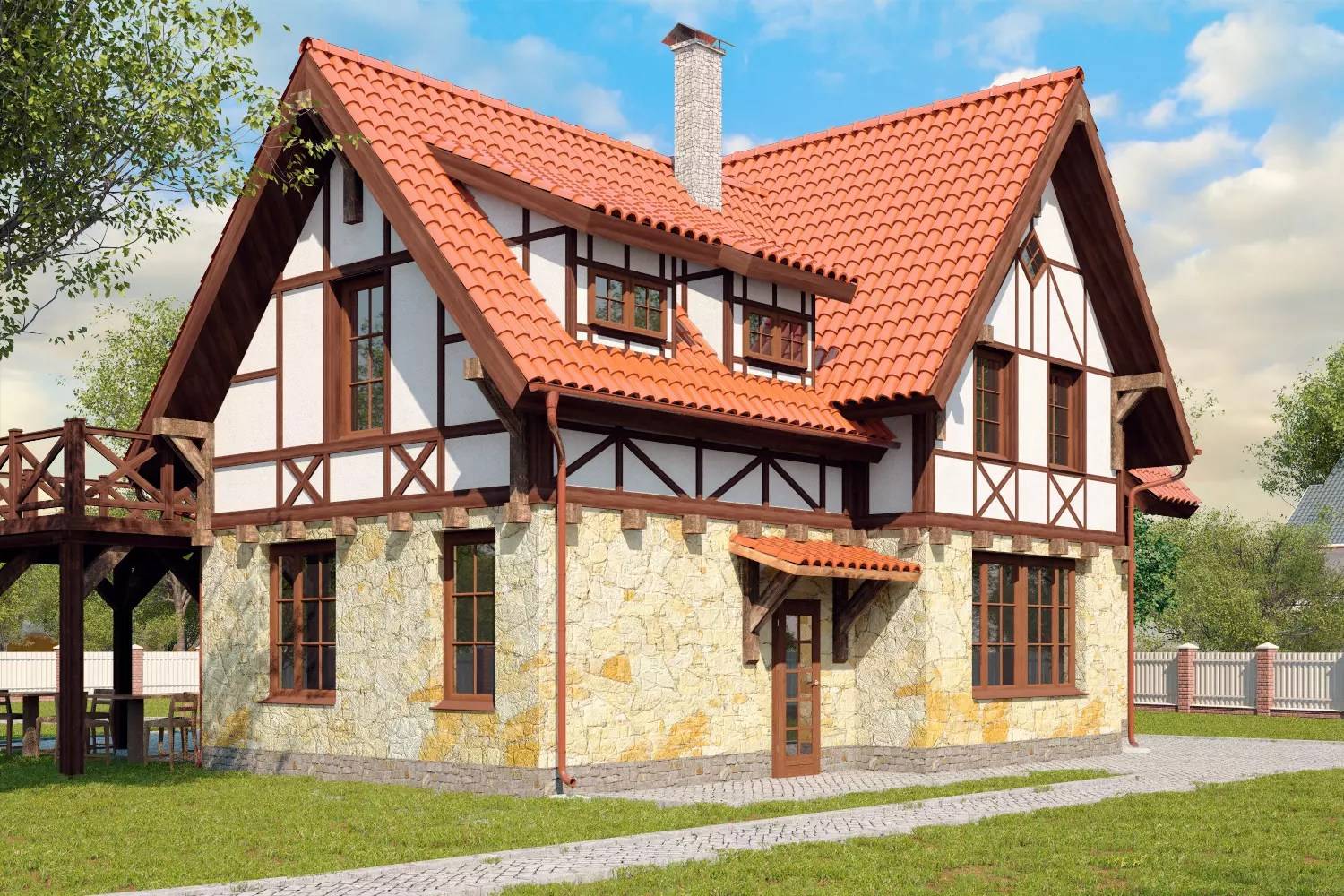 Немецкий фахверковый дом