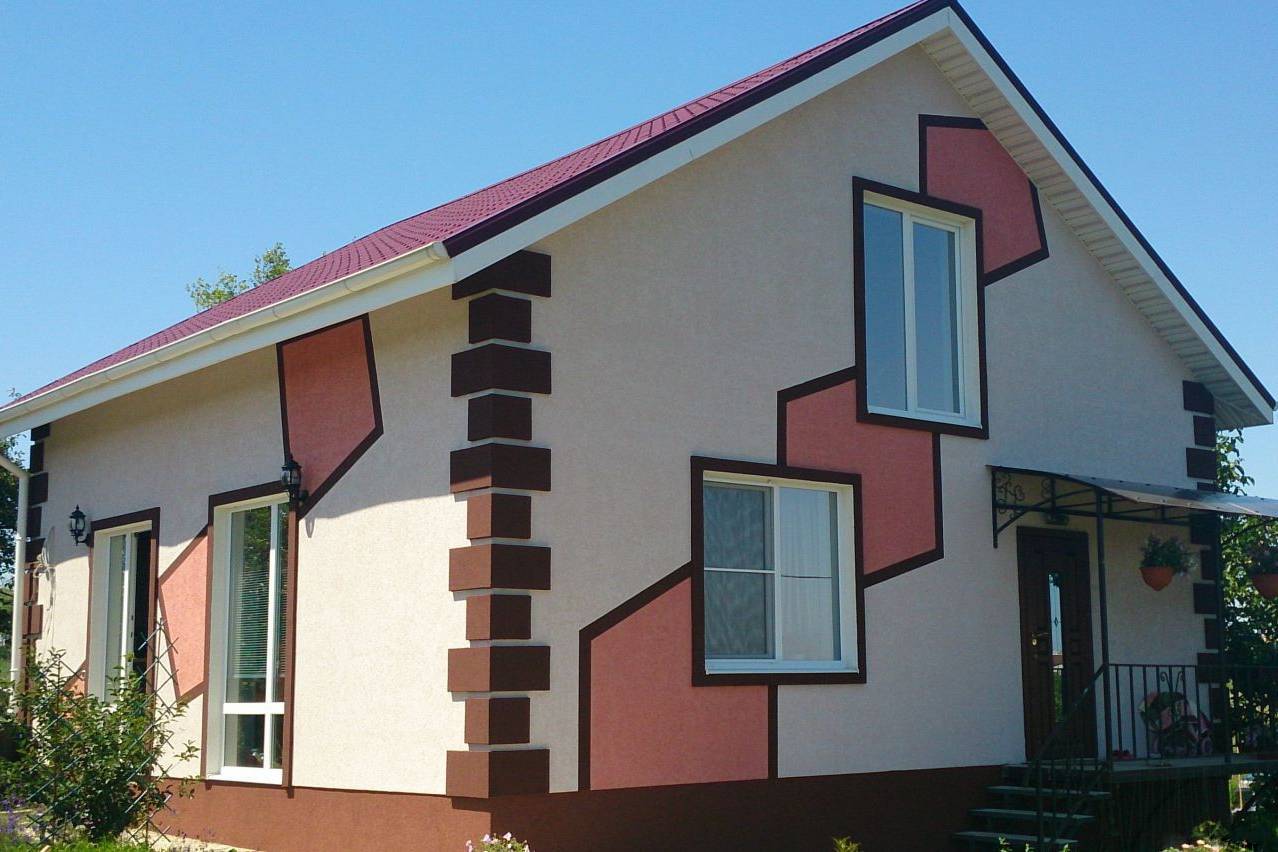 Окраска фасадов частных домов