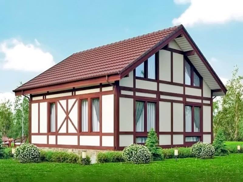 Немецкий фасад дома в стиле фахверк своими руками