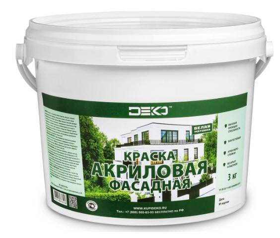 Краска водоэмульсионная фасадная технические характеристики, расход, технология покраски фасадов