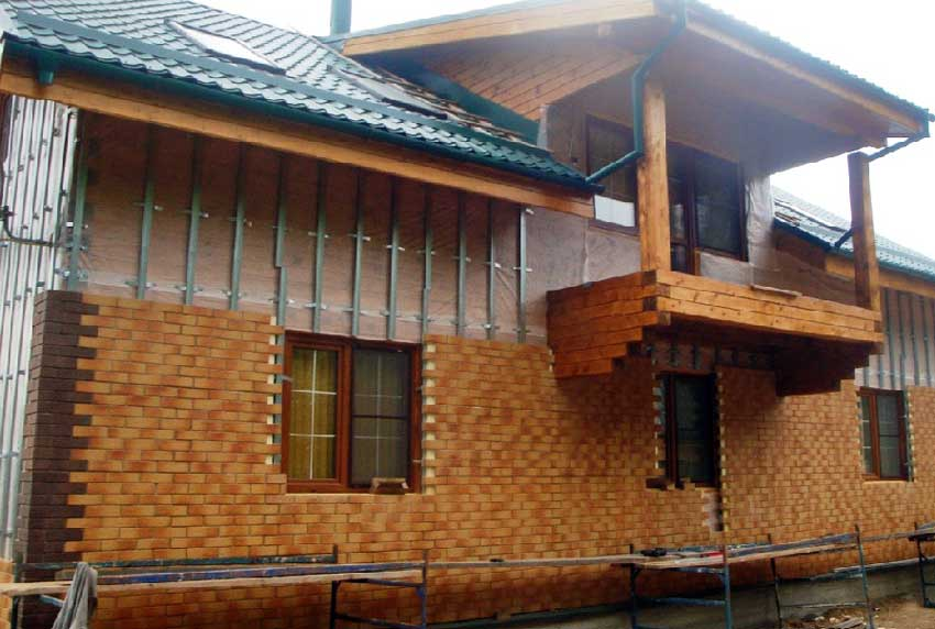 Фасадные термопанели для наружной отделки деревянного дома