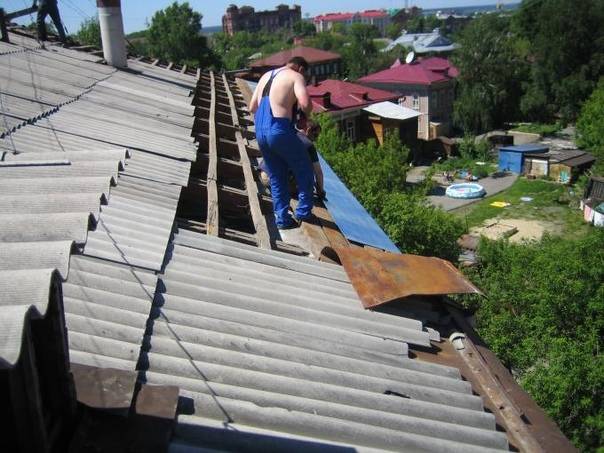 Ремонт шифера: чем заделать трещину на крыше своими руками (8 способов)