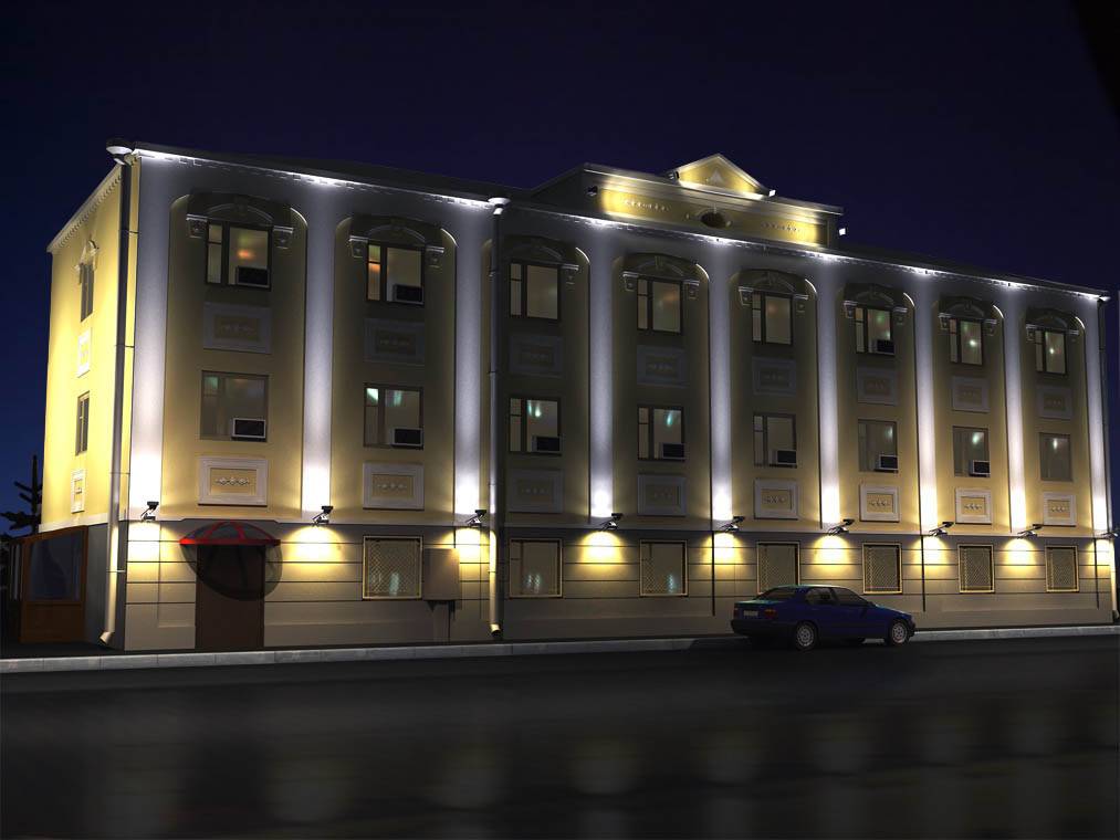 Художественная подсветка фасадов зданий в индивидуальном жилищном строительстве | mastera-fasada.ru | все про отделку фасада дома