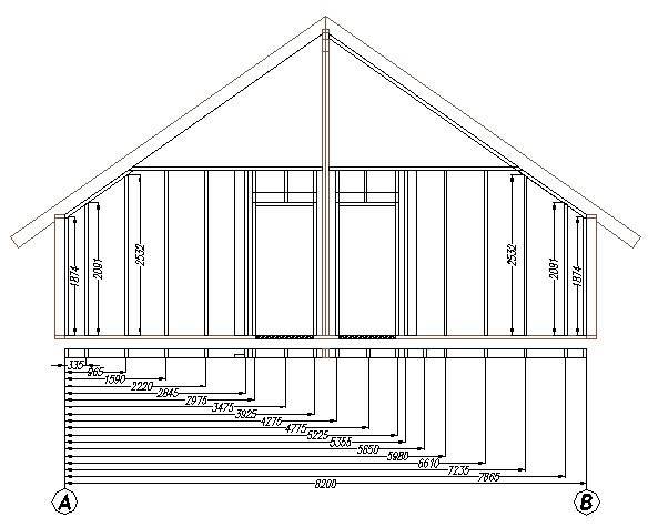 Как сделать проект каркасного дома 6*9 метра + схемы, расчеты и строительство