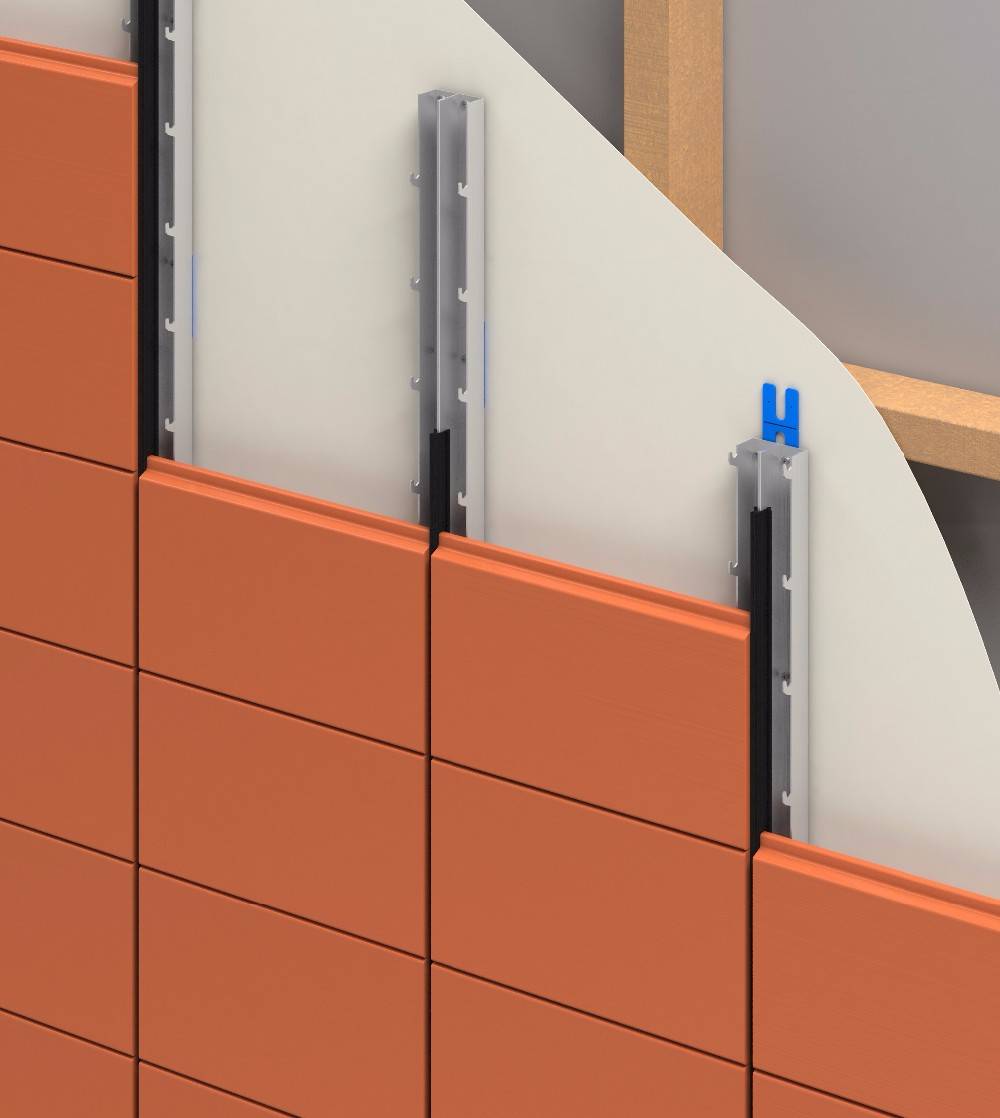 Фасадная плитка с металлическими креплениями: монтаж на стену
