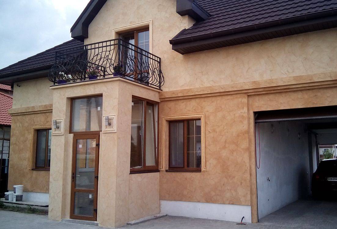 Декоративная штукатурка для наружной отделки фасадов стен дома
 - 27 фото