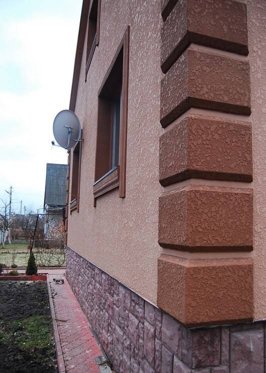 Декоративная штукатурка для наружной отделки фасадов стен дома - 27 фото