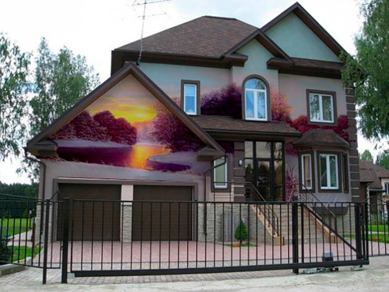Окраска фасадов частных домов своими руками ?