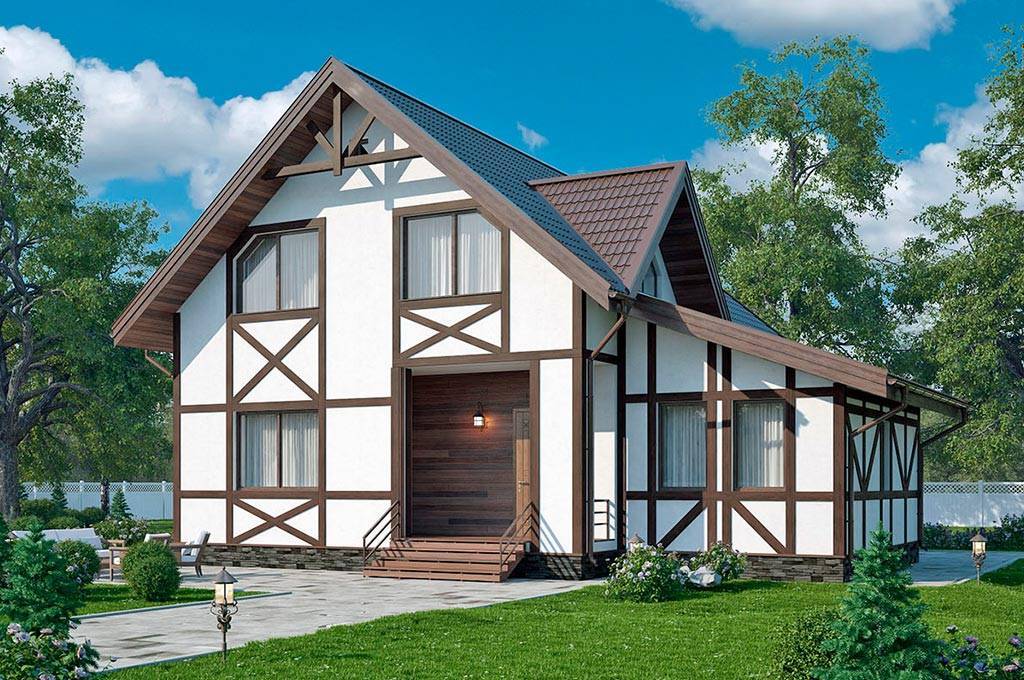 Отделка фасада дома в немецком стиле фахверк своими руками
